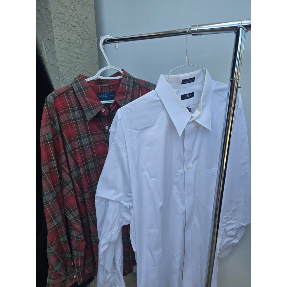 Lauren Ralph Lauren Men’s Big & Tall 2XB Red Green Tartan Plaid Button